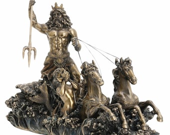 Poseidon reiten Hippocamps. Poseidon Wagen