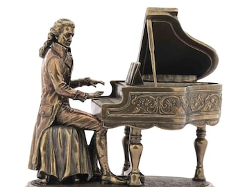 クラリネット奏者　ジャズバンド　ブロンズ　　　　楽器　置物 ヴェロネーゼ ジャズ クラリネット奏者の置物：ブロンズ樹脂像 - Etsy 日本