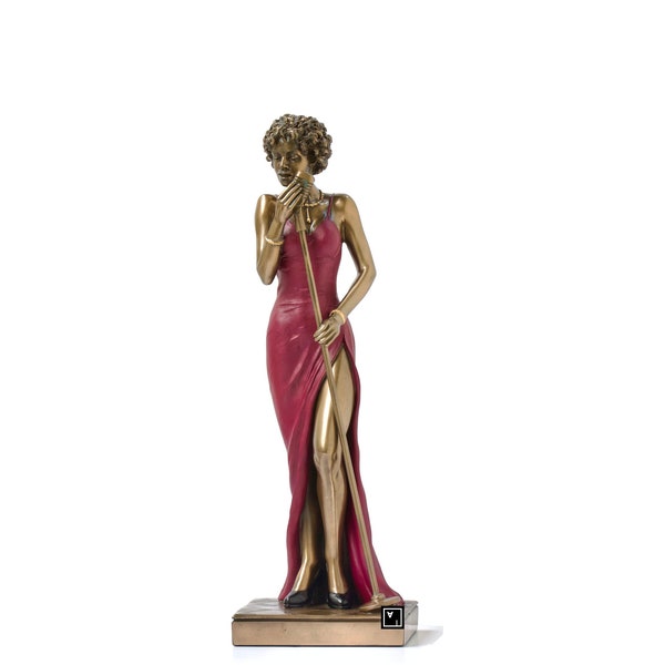 12.25 Inches Female Jazz Singer Statue.