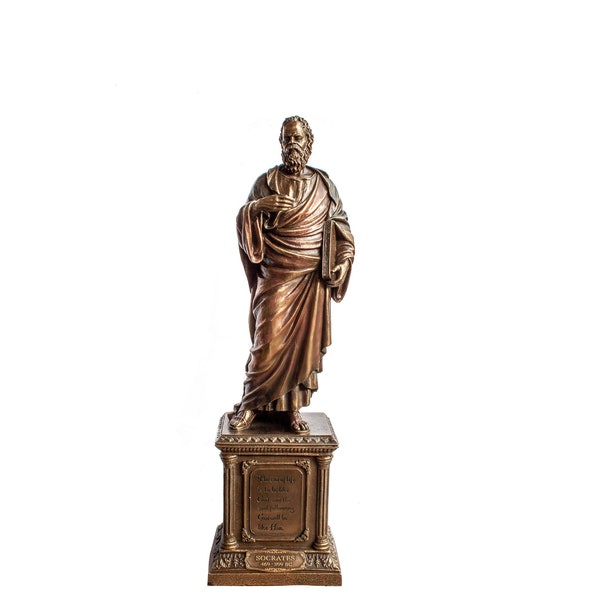 Socrates  Statue Figurine.Greek Philosophers.I know that I know nothing.