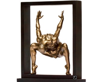 7.87 Inc Statue de gymnaste masculin