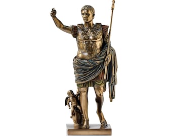 Augustus Of Prima Porta Statue Figurine.Augustus Caesar Statue Figurine