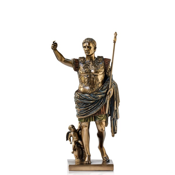 Augustus Of Prima Porta Statue Figurine.Augustus Caesar Statue Figurine