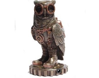 Steampunk  (Small) Owl Figurine