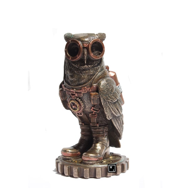 Figurine de hibou Steampunk (petite)