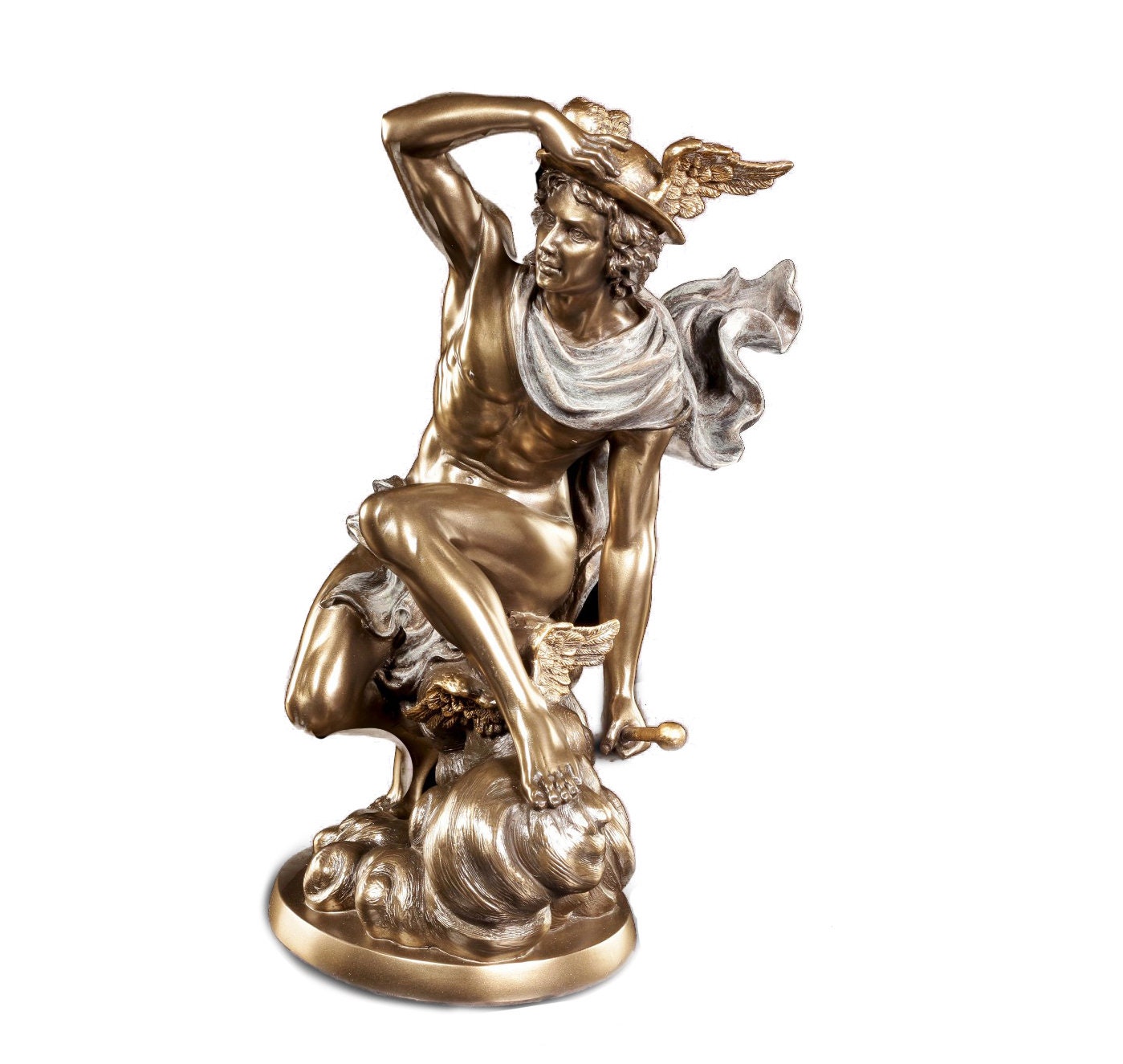 Hermes Bronze Statue.Hermes Bronze Sculpture.Greek Gods Etsy