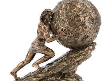 Sisyphus And His Eternal Punishment Statue