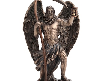 Chronos God of Time Statue, Greek Titan Sculpture, Bronze Mythology Decor