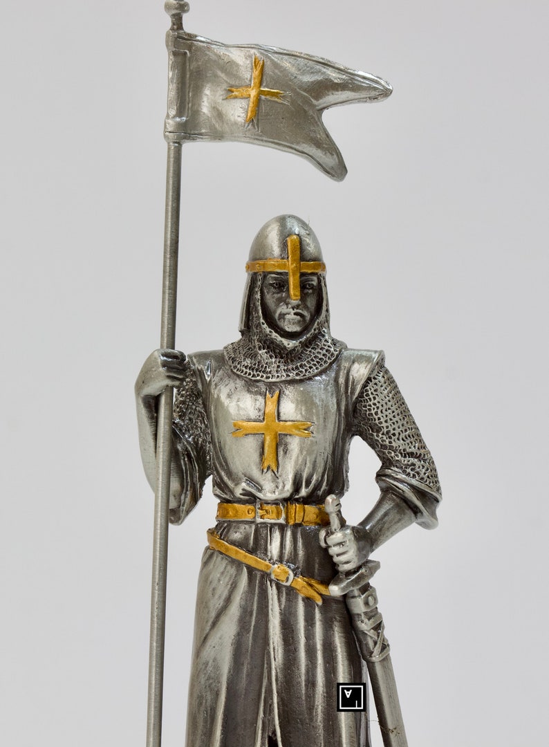 Medieval Knight Pewter Statue. Etsy
