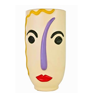 Modern Art Porcelain Face Planter – A Bold Fusion of Creativity & Functionality