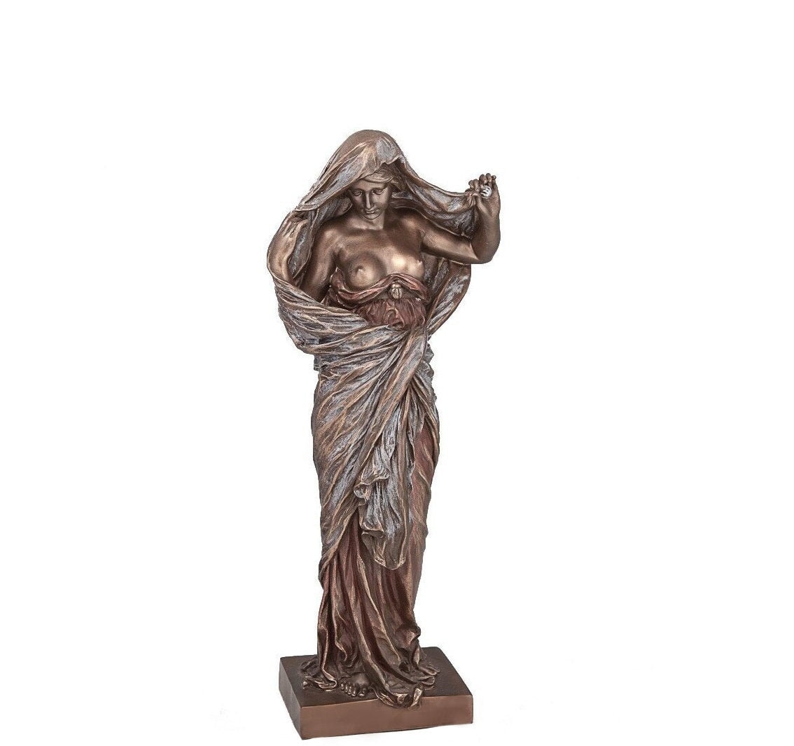 Aphrodite Bronze Figurine Statue.Bronze Aphrodite Sculpture. Olympian goddess of love Bronze.Venus statue