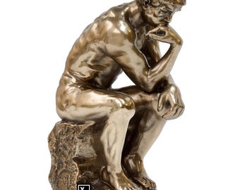 ロダンの「考える人」像：コールドキャストブロンズ彫刻、オフィス装飾