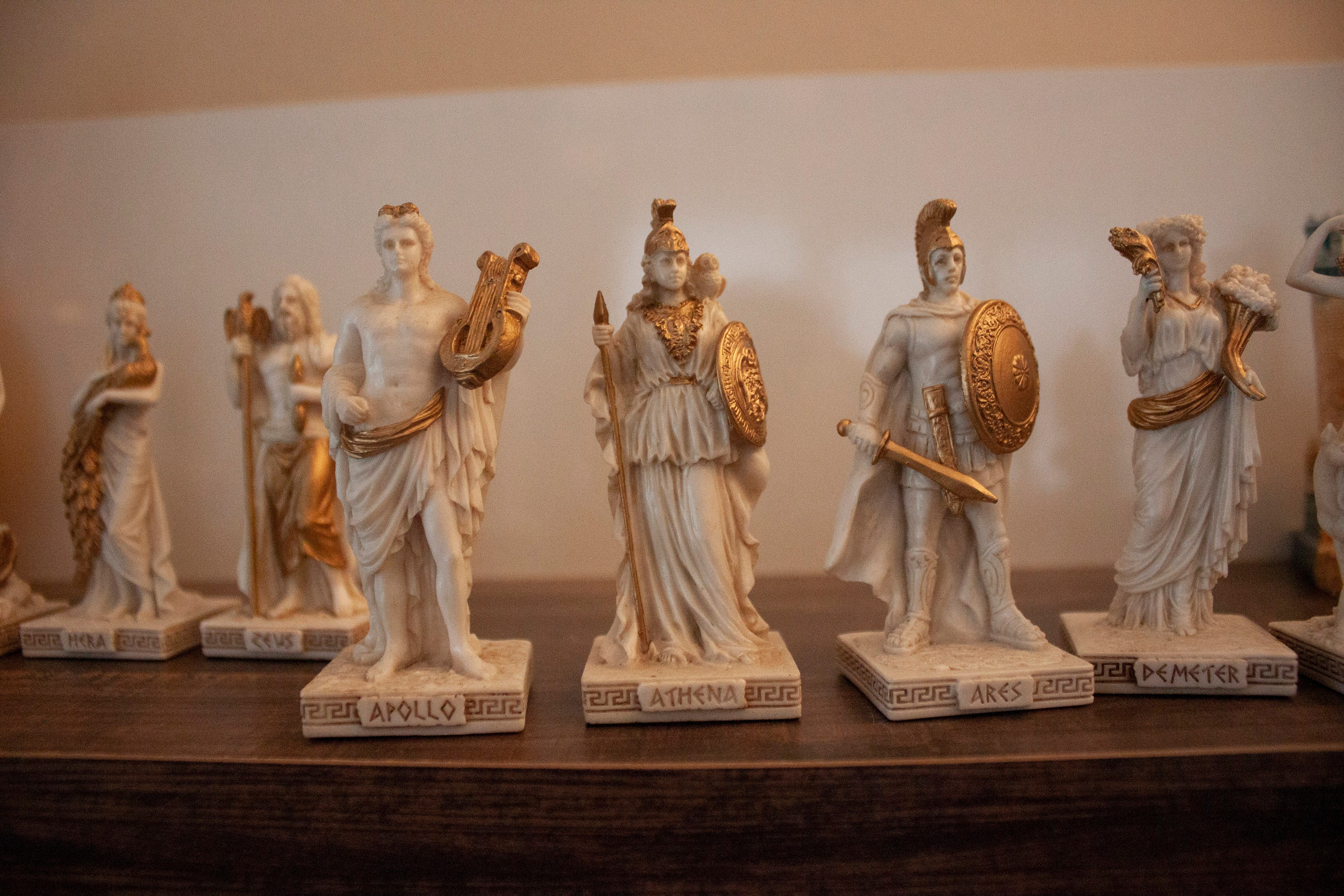 Greek Gods Statue Figurine.12 Twelve Olypmpians Etsy