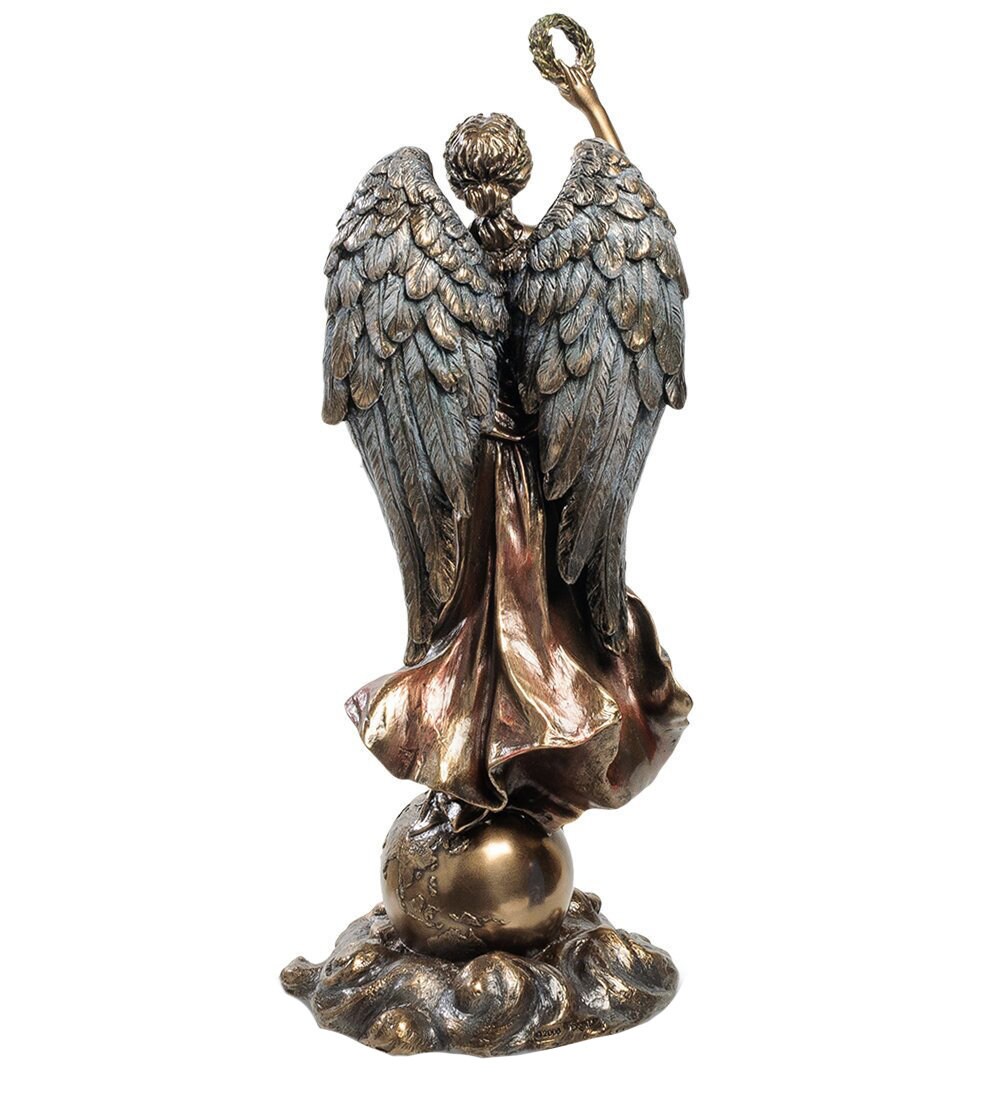 Guardian Angel Above Earth Bronze Statue Figurine.Greek Angel Etsy