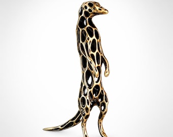31.50 Inches  Meerkat  Bronze sculpture.