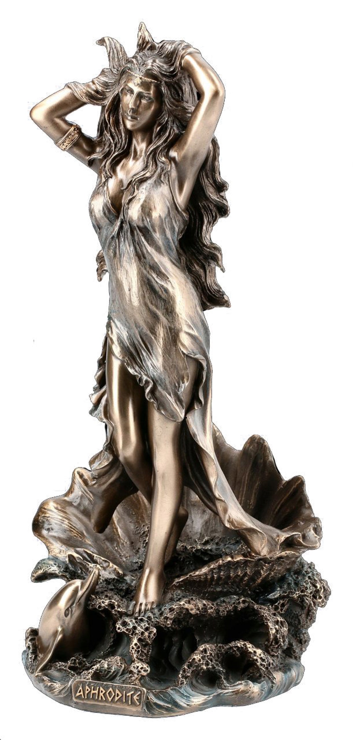 Aphrodite Bronze Figurine Statue.Bronze Aphrodite Sculpture. Etsy