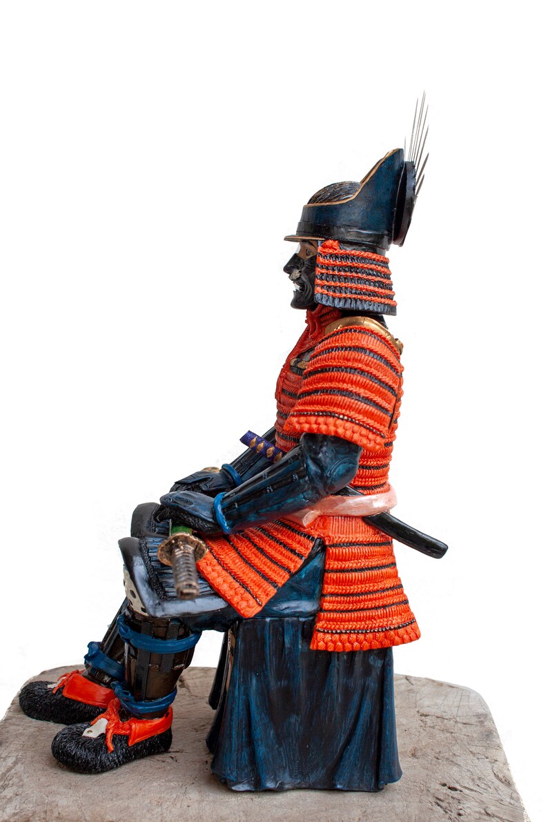 small samurai statue