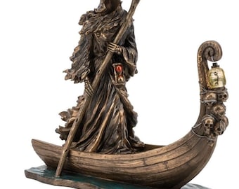 Charon Ferryman of the River Styx Statue. Death Guardian of the Underworld Sculpture