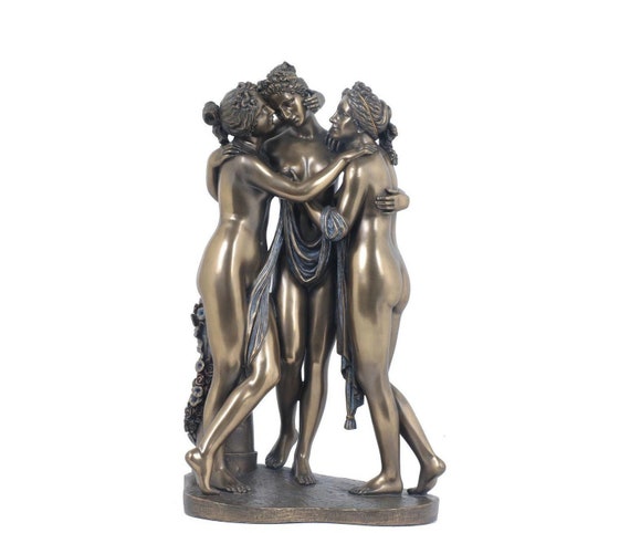 and Aglaia. Thalia The Three Graces Figurine by Antonio Canova Statue