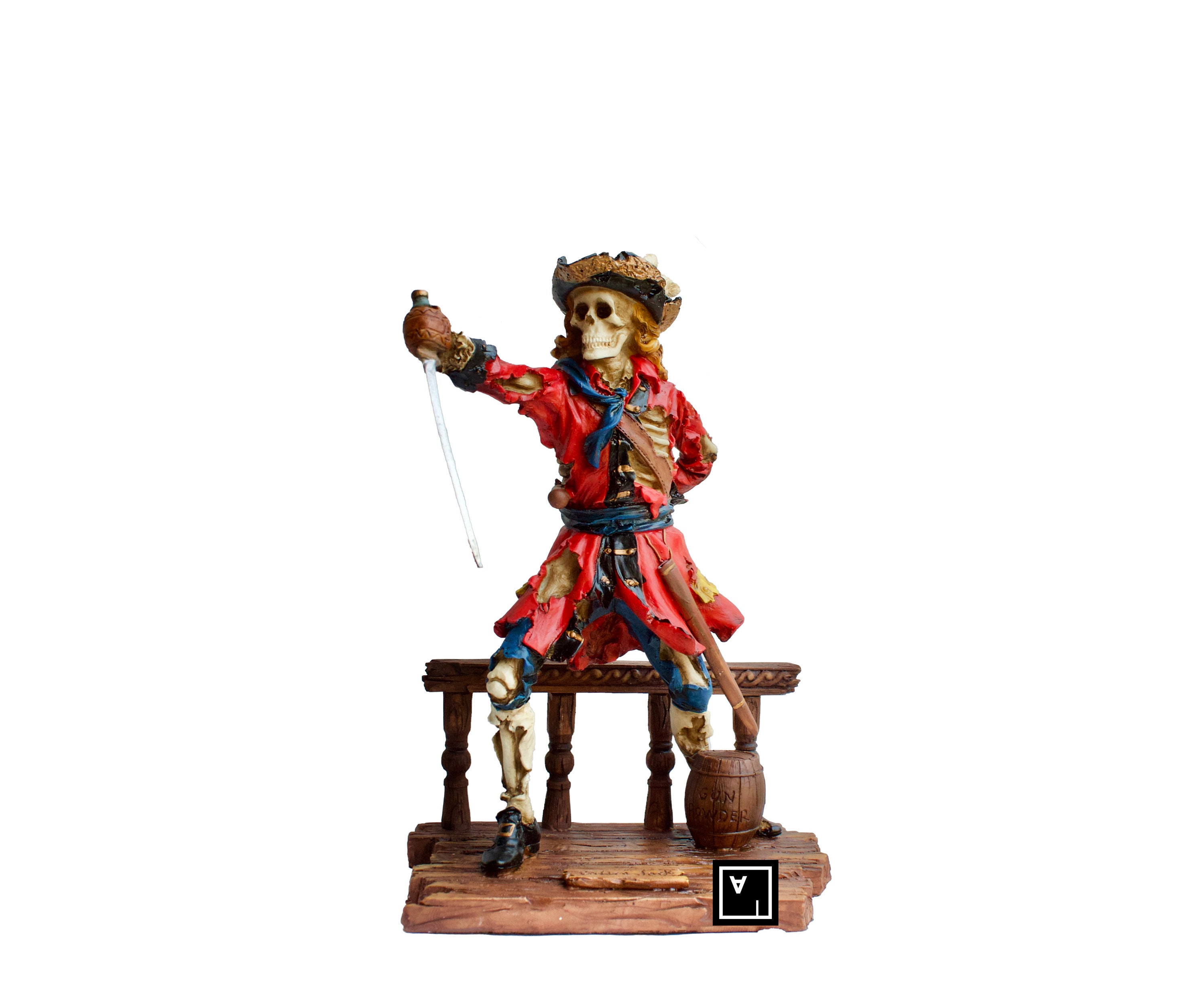 Le Pirate De Chanteur Chante Dans Un Vieux Microphone. Photo stock