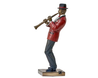 ヴェロネーゼ ジャズ クラリネット奏者の置物：ブロンズ樹脂像 - Etsy 日本