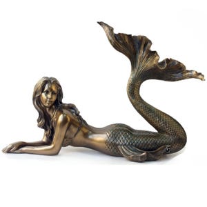 Large Mermaid Statue. Large Lying Mermaid Statue