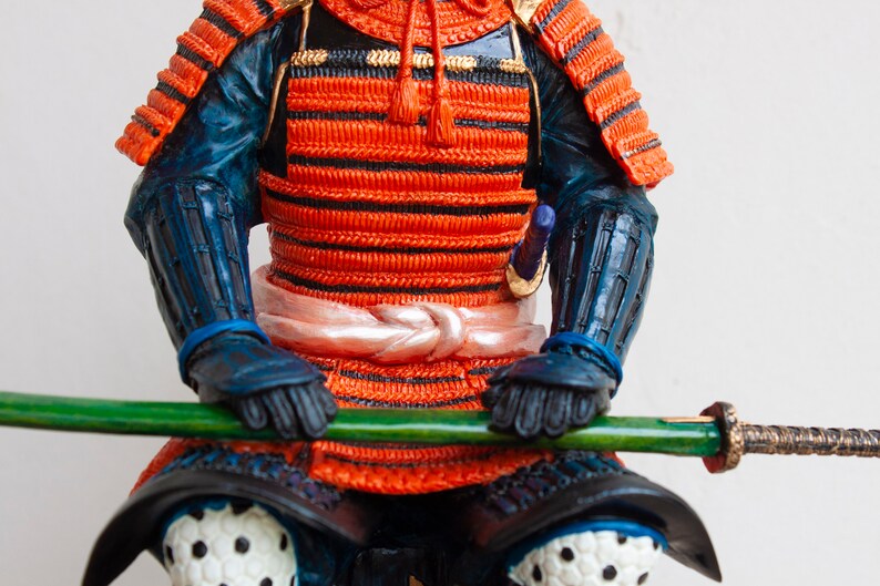 small samurai statue