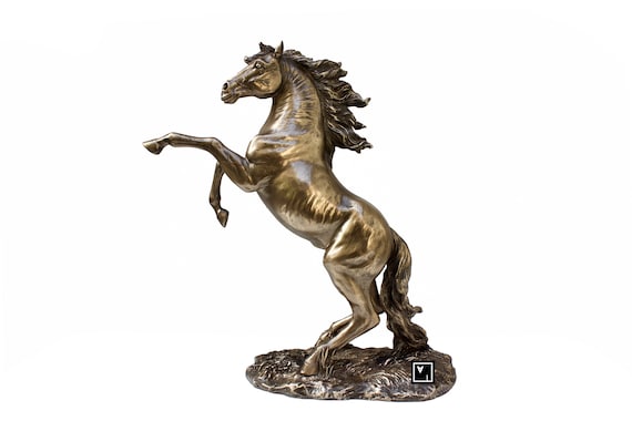 ブロンズ製馬の彫刻 木製台座付き ブロンズ 彫刻 人と馬 木製台座 ブロンズ 彫刻 人と馬 木製台座