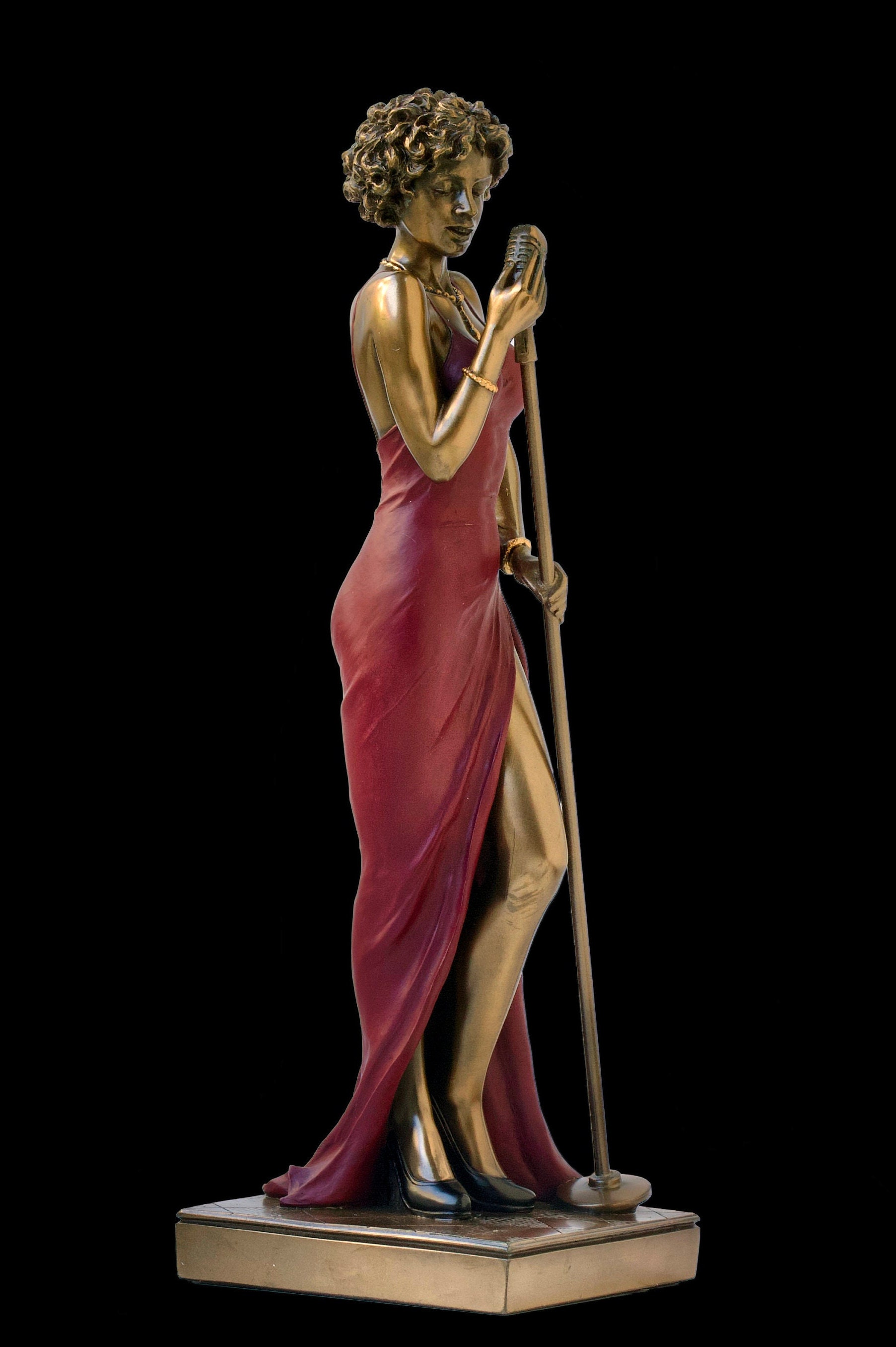 12.25 Inches Female Jazz Singer Statue. - Etsy