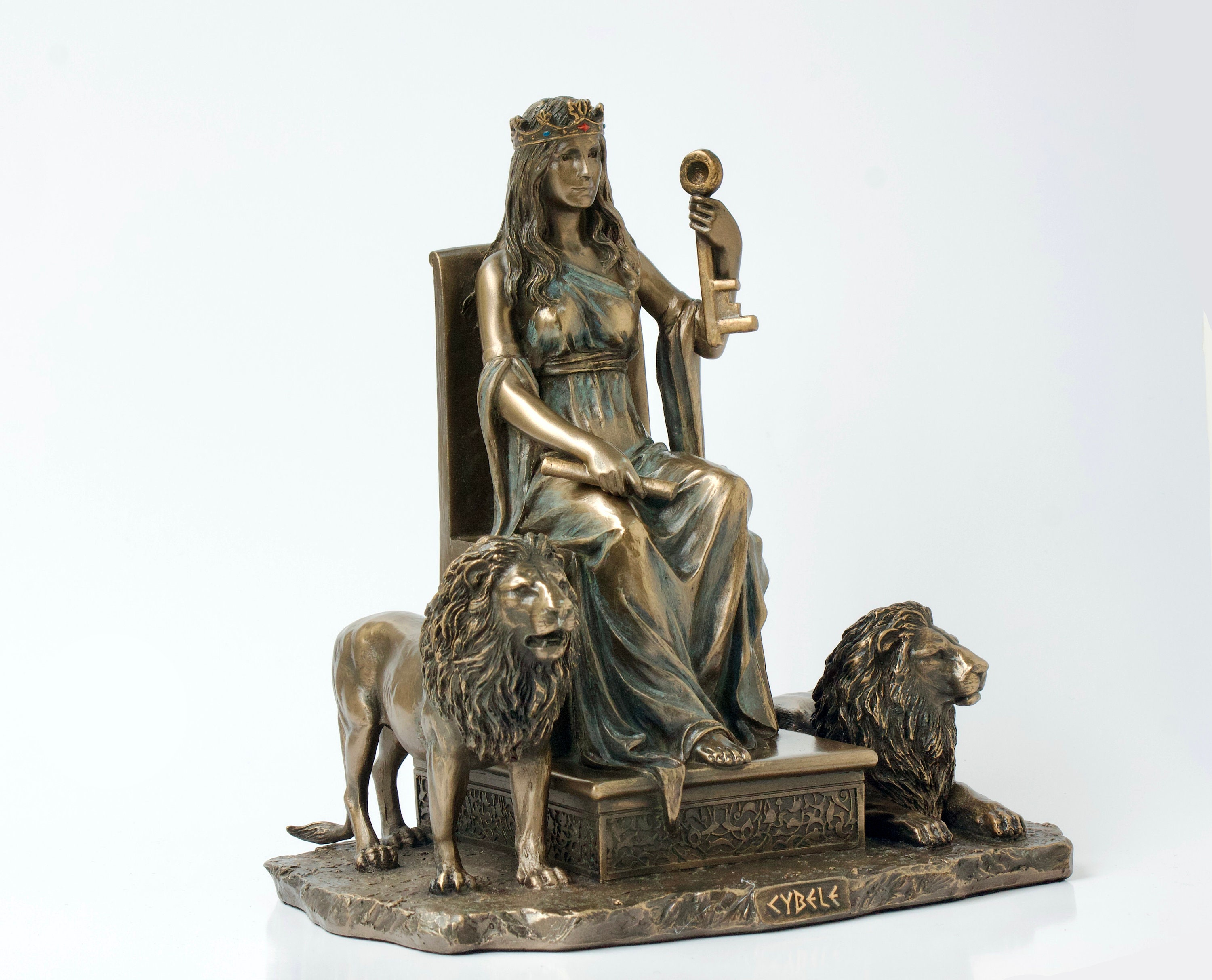 キュベレ ブロンズ像 置物。ギリシャの女神。キュベレ ブロンズ