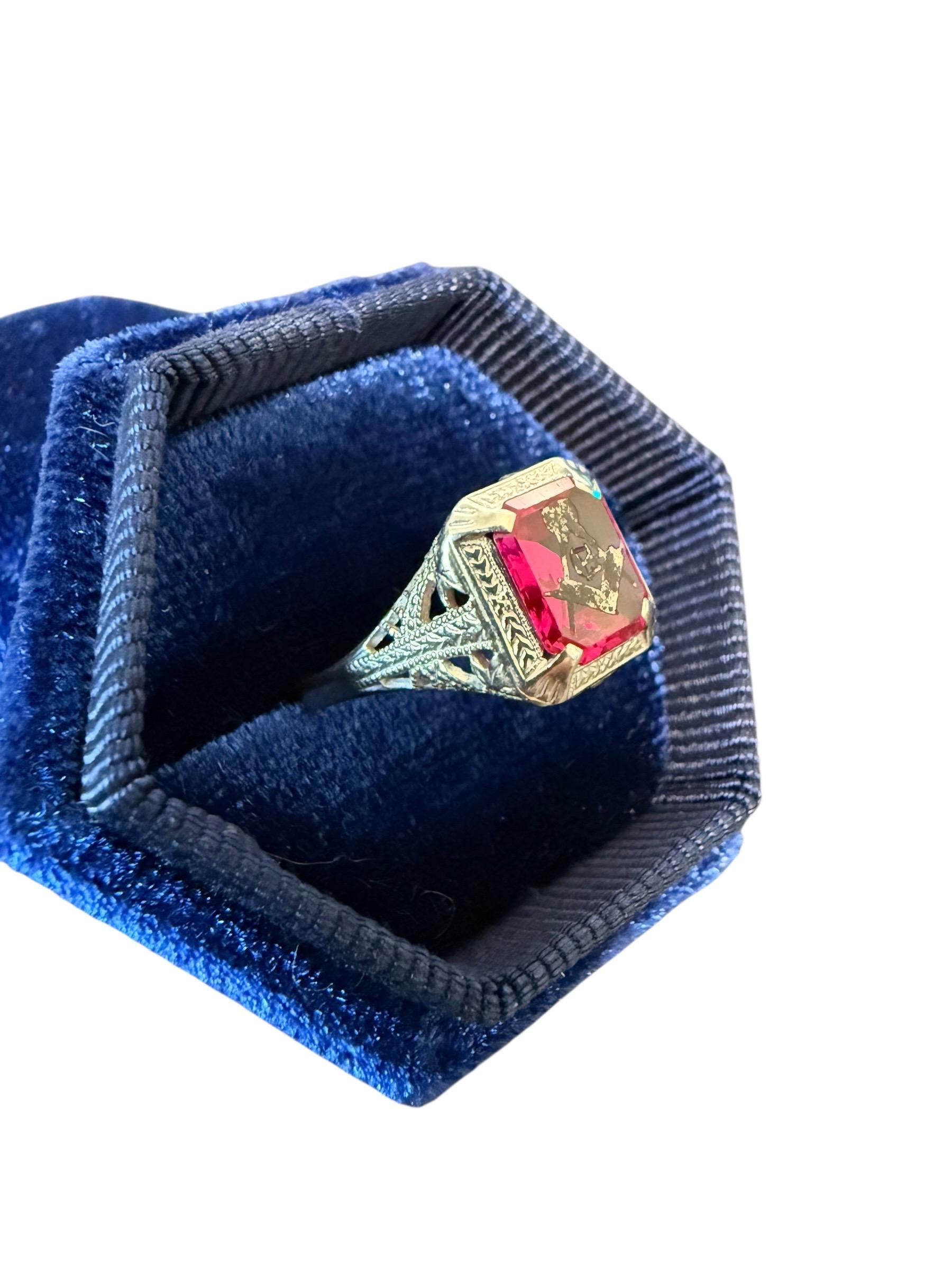 1920s Masonic Ring - Etsy