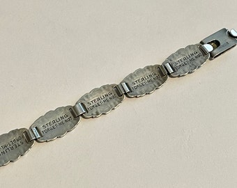 40s forget me not 勿忘草 ARMY IDブレスレット シルバー