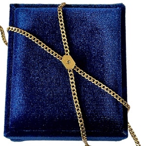 Antike echte Rose Cut Diamant Lorgnon Kette - Edwardian 10k & Gold gefüllte gravierte Charme Halskette - 1900 Accessoire Schmuck