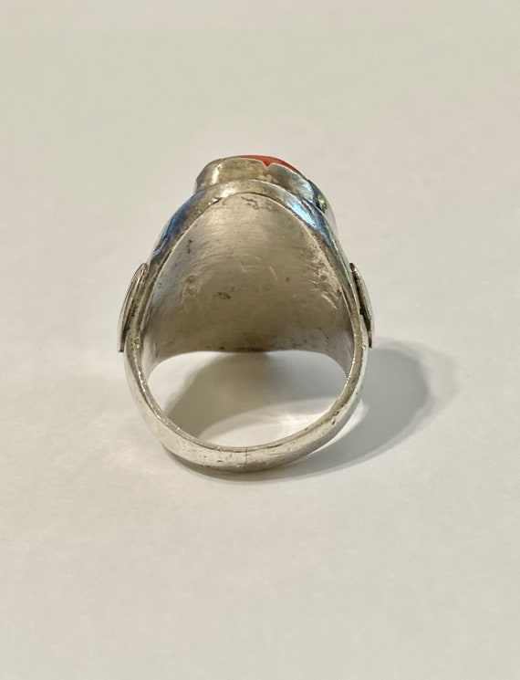 Vintage 900 Silver turquoise ring ,Southwest ring… - image 10