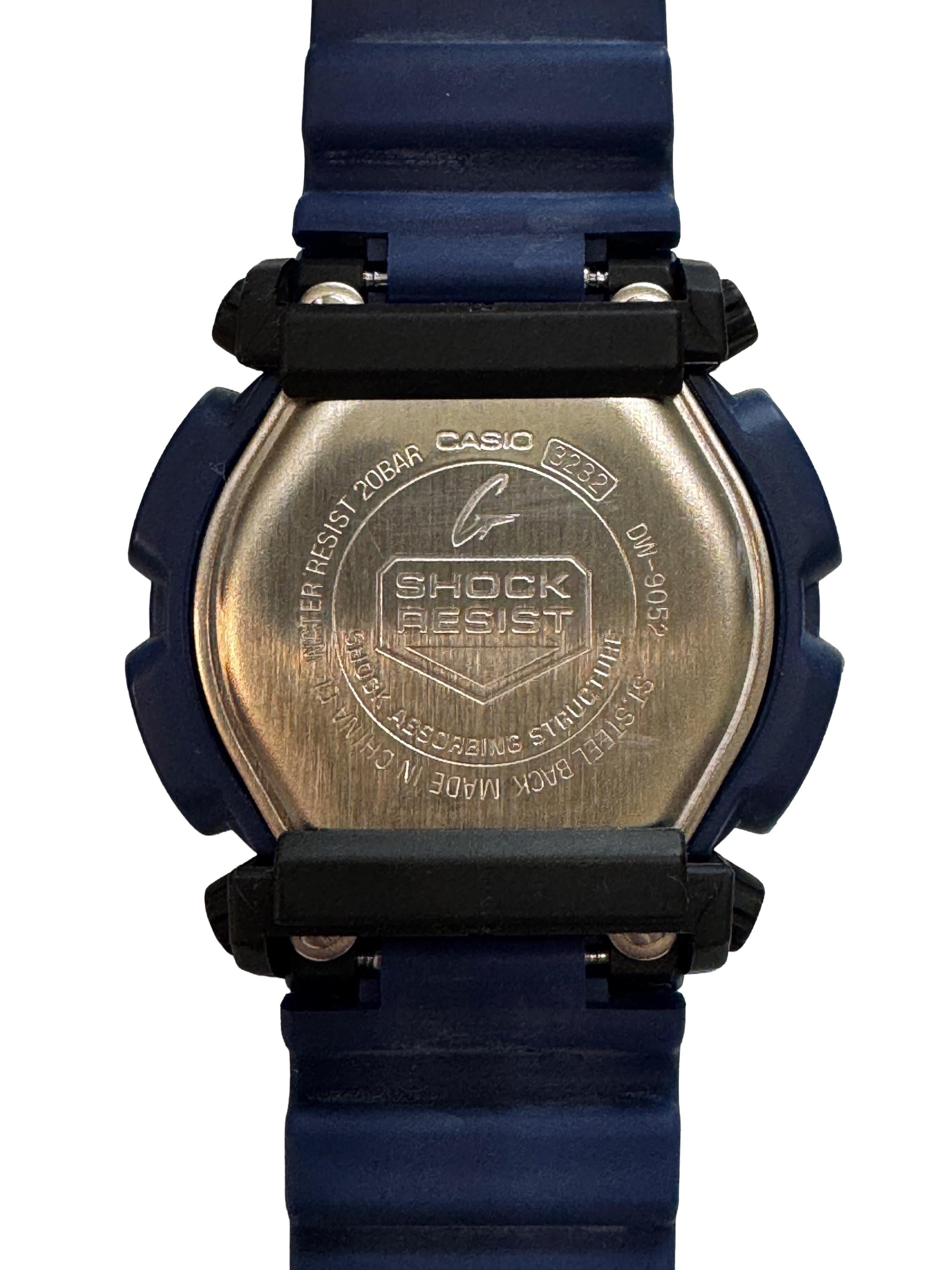Blue Casio G-shock DW-9052-2V Digital Watch Featuring a Durable