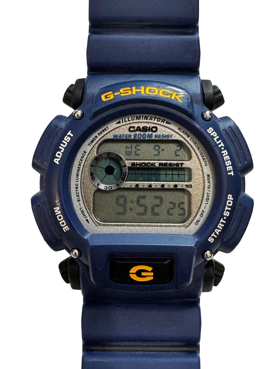Blue Casio G-shock DW-9052-2V Digital Watch Featuring a Durable