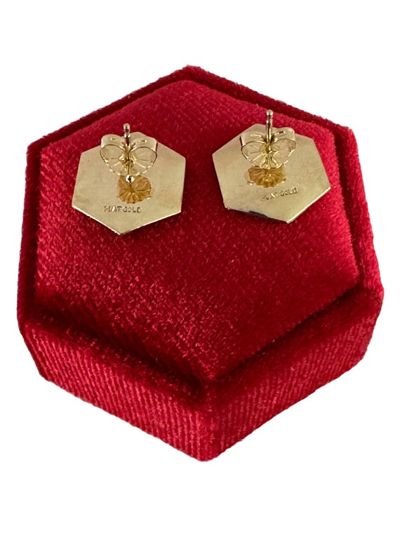 Art Deco Onyx Earrings: Platinum & 14k Gold Cuffl… - image 9