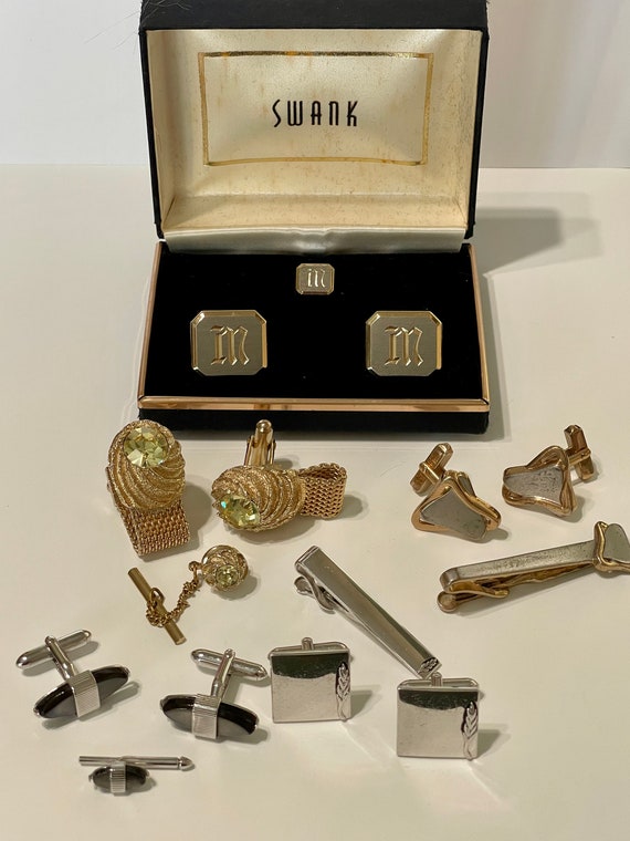 Swank Cufflink Sets- Vintage 40's & 50's Mens Fash