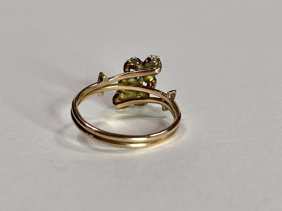 Late victorien rose tailler 10,4 ct diamant or jaune 10 carats sur