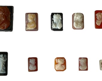 Victorian Carved Shell Cameo: Jewelry Making Supply