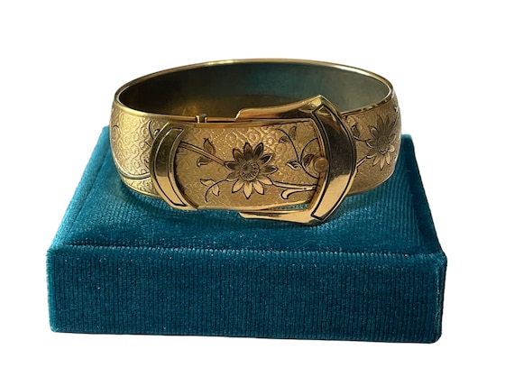 Antique Art Nouveau 12k Gold Plated SIMMONS Taille D Epergne Belt Buckle Motif Bracelet Circa 1920s Fine Antique Bracelet Etsy