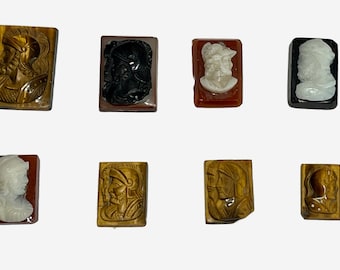 Antieke Romeinse soldaatcamee: handgesneden edelsteensieraden