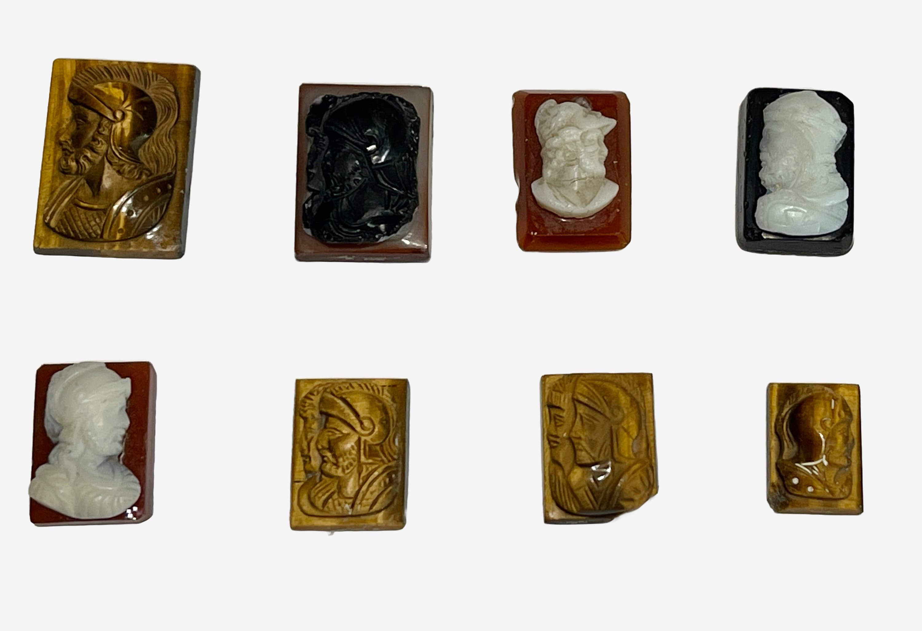 9金GENUINE ITALIAN HAND CARVED CAMEO Genuine Italian Hand Carved Cameo Hand Wrapped in Sterling