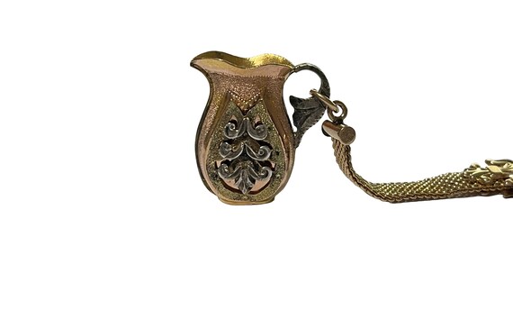 Antique Pocket Watch Chain and Fob - Antique Tri … - image 8