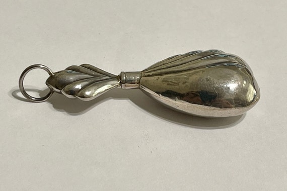 Vintage Sterling Silver Puffed Scallop Design Per… - image 5