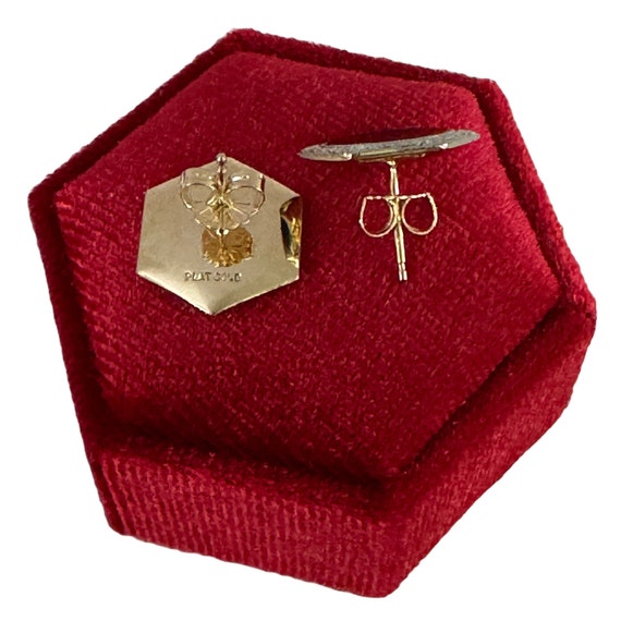 Art Deco Onyx Earrings: Platinum & 14k Gold Cuffl… - image 8