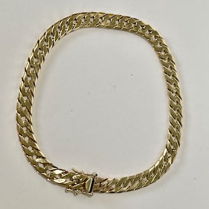14k Yellow Gold Cuban Link Bracelet 6mm wide, 8 1/2&quot; Long