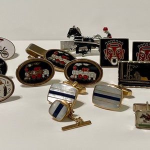 Cufflink Sets- Vintage Multi Brand CuffLink Sets Swank, Pioneer, Jacob M. Oldak - Fine Men's Vintage Accessories