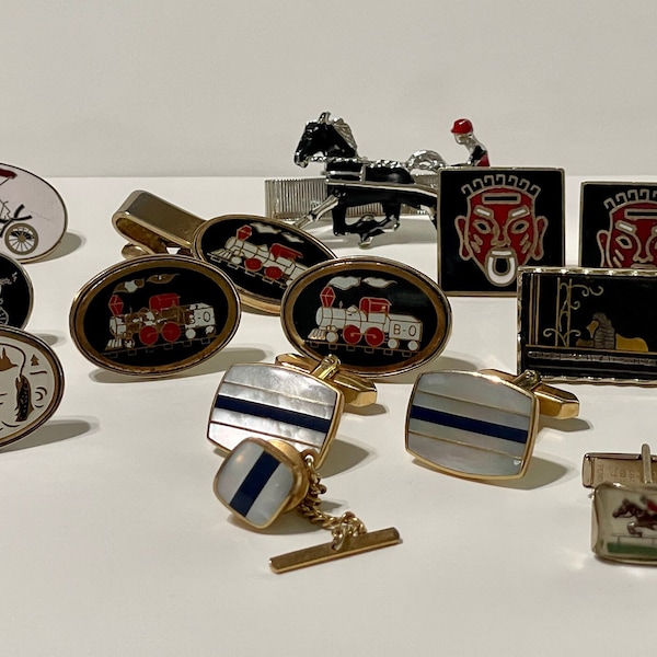 Vintage Cufflink Set Etsy