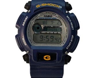 Blue Casio G-shock DW-9052-2V Digital Watch Featuring a Durable